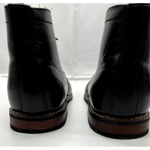 Parrazo Cap Toe Lace Up Dress Boots Black Chukka  Mens Sz 10.5